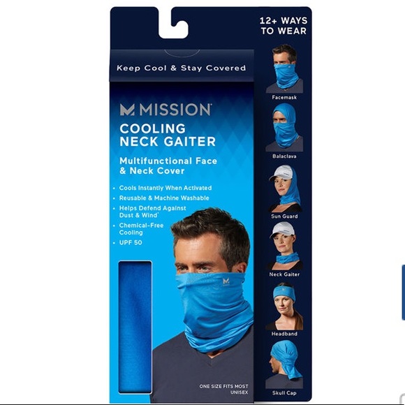 Mission Multifunction Cooling Face & Neck Gaiter - Picture 2 of 5